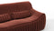 Sandra - Sandra Two Seater Sofa, Burgundy Velvet