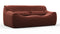 Sandra - Sandra Two Seater Sofa, Burgundy Velvet