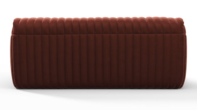 Sandra - Sandra Two Seater Sofa, Burgundy Velvet