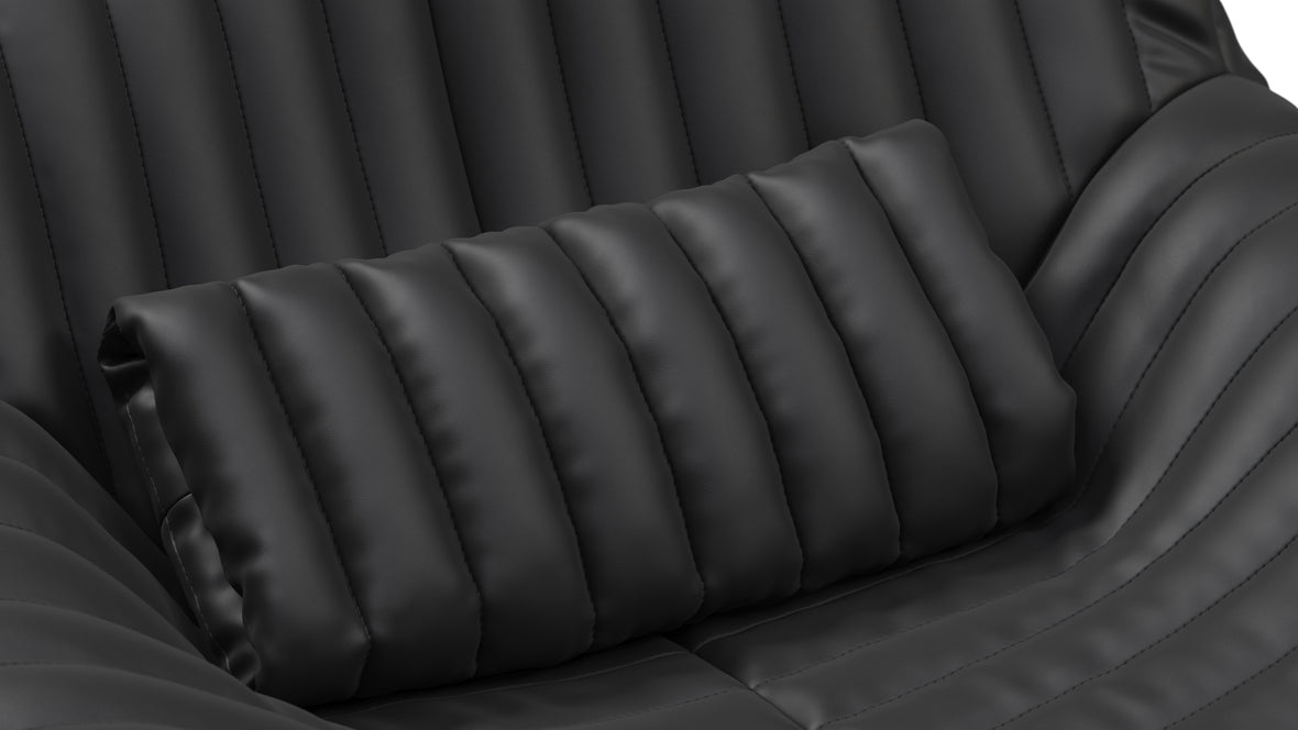 Sandra - Sandra Lounge Chair, Black Vegan Leather