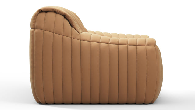 Sandra - Sandra Lounge Chair, Camel Premium Leather