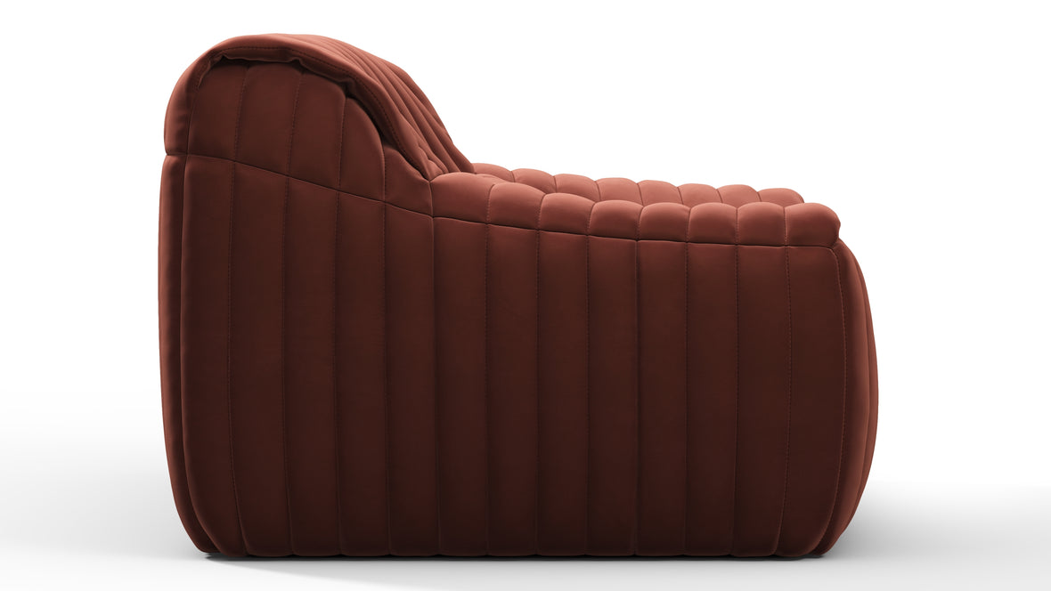 Sandra - Sandra Lounge Chair, Burgundy Velvet