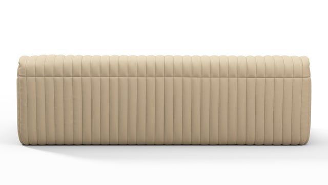 Sandra - Sandra Three Seater Sofa, Alabaster Vegan Leather