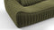 Sandra - Sandra Three Seater Sofa, Olive Green Velvet