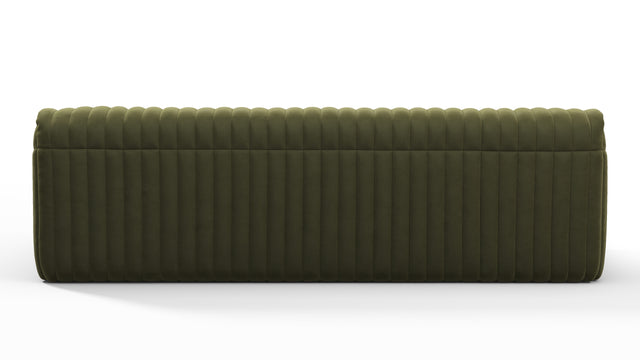 Sandra - Sandra Three Seater Sofa, Olive Green Velvet