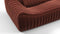 Sandra - Sandra Three Seater Sofa, Burgundy Velvet