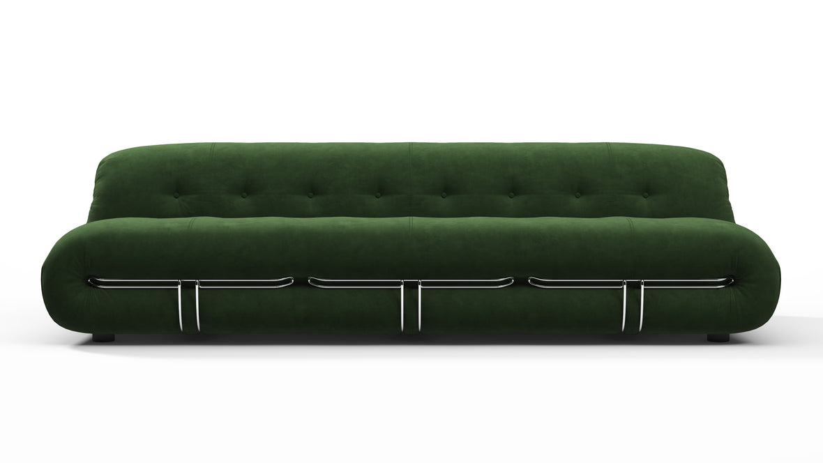 Soriana - Soriana Three Seater Sofa, Tarragon Suede