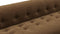 Soriana - Soriana Three Seater Sofa, Brown Vegan Suede