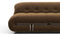 Soriana - Soriana Three Seater Sofa, Brown Vegan Suede