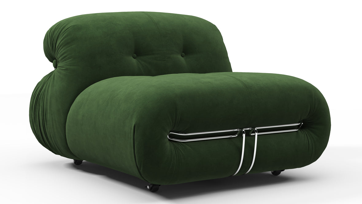 Soriana - Soriana Lounge Chair, Tarragon Suede