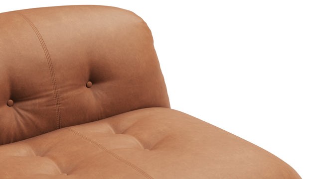 Soriana - Soriana Lounge Chair, Chestnut Vegan Leather