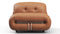 Soriana - Soriana Lounge Chair, Chestnut Vegan Leather