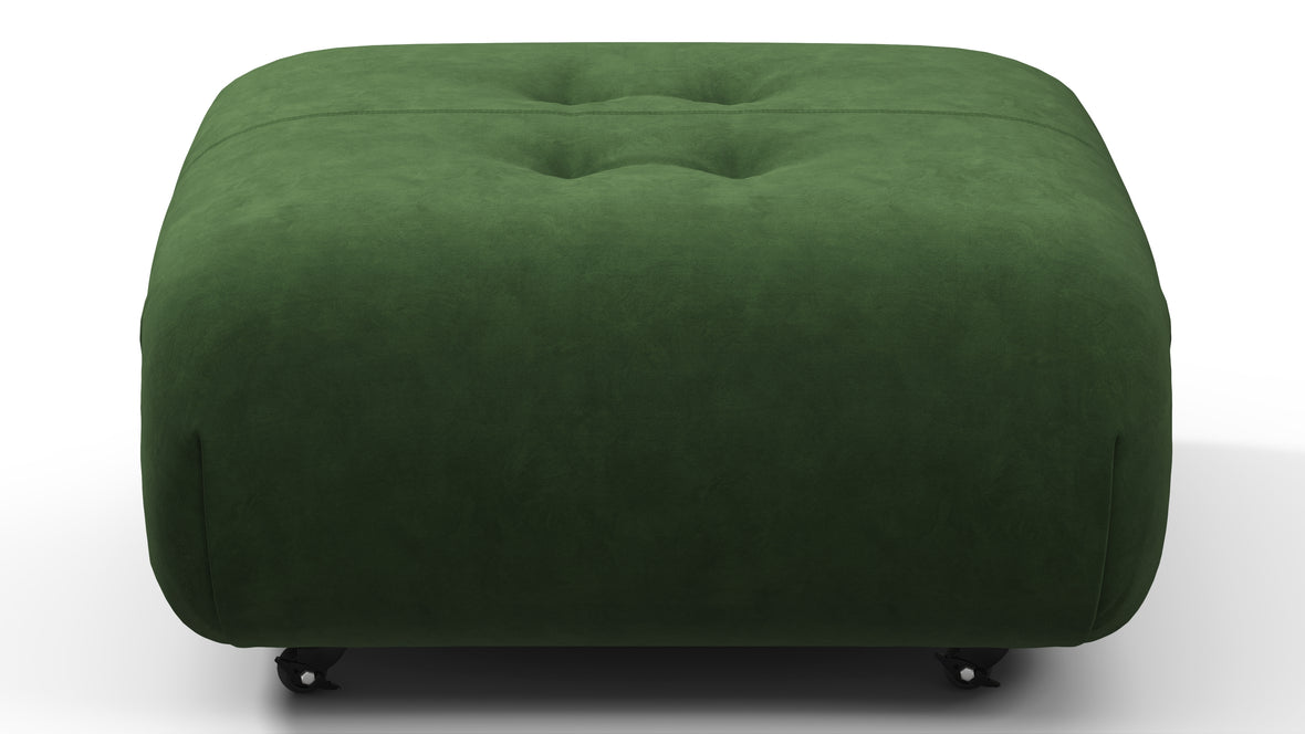 Soriana - Soriana Ottoman, Tarragon Suede