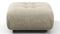 Soriana - Soriana Ottoman, Beige Gray Chenille