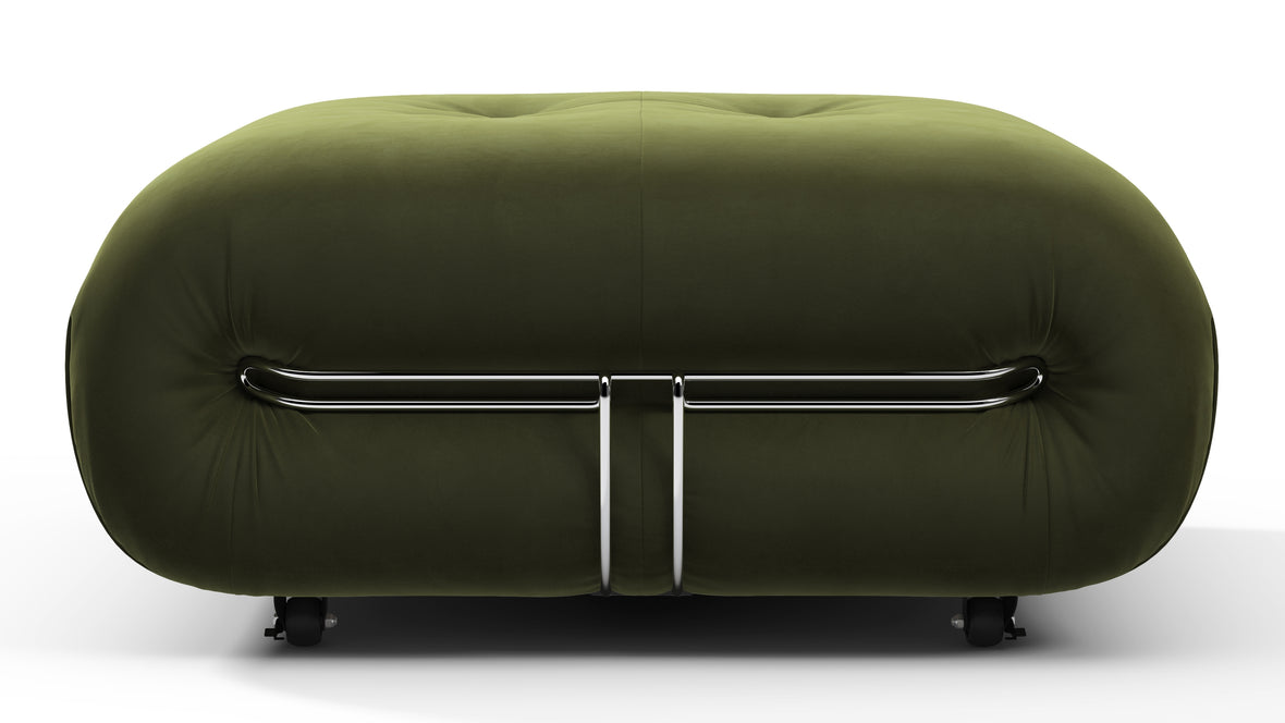 Soriana - Soriana Ottoman, Thyme Luxe Velvet