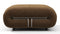 Soriana - Soriana Ottoman, Brown Vegan Suede