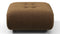 Soriana - Soriana Ottoman, Brown Vegan Suede