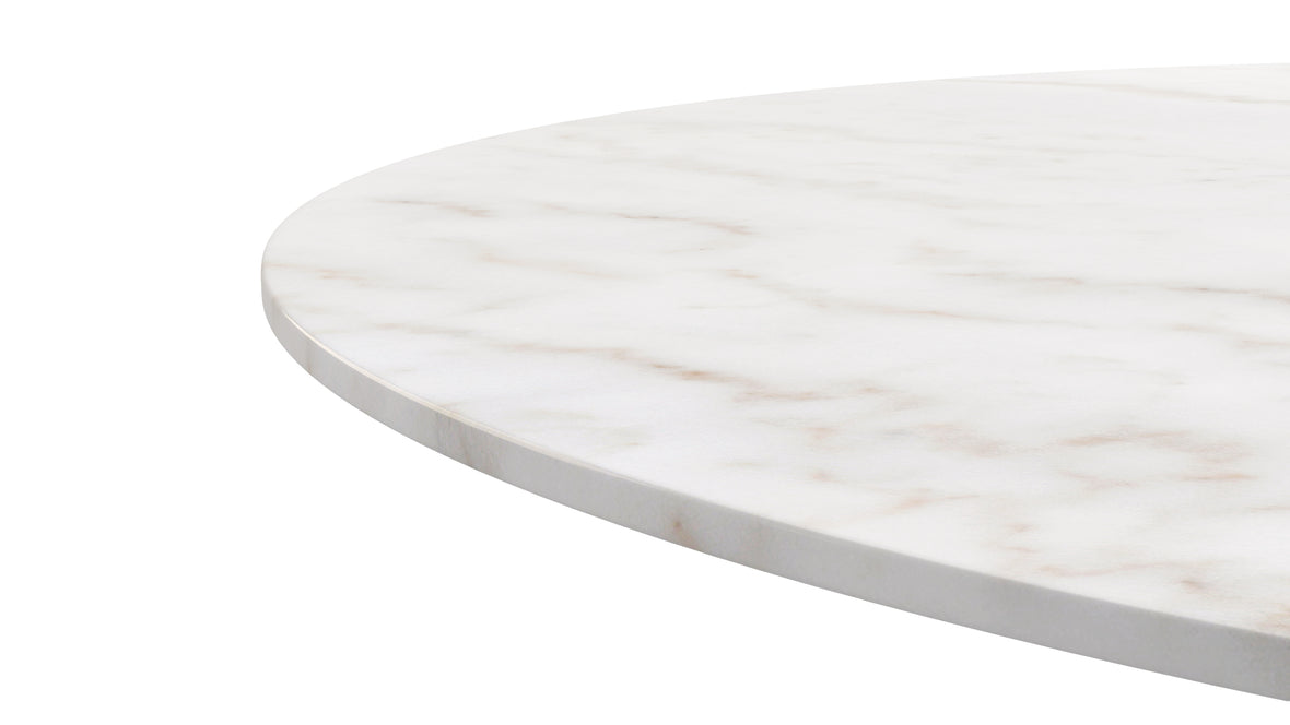 Aarhus - Aarhus Round Dining Table, Calacatta Marble, 48in