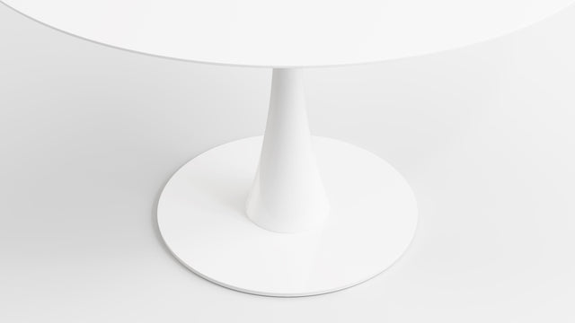 Aarhus - Aarhus Round Dining Table, White Lacquer, 47