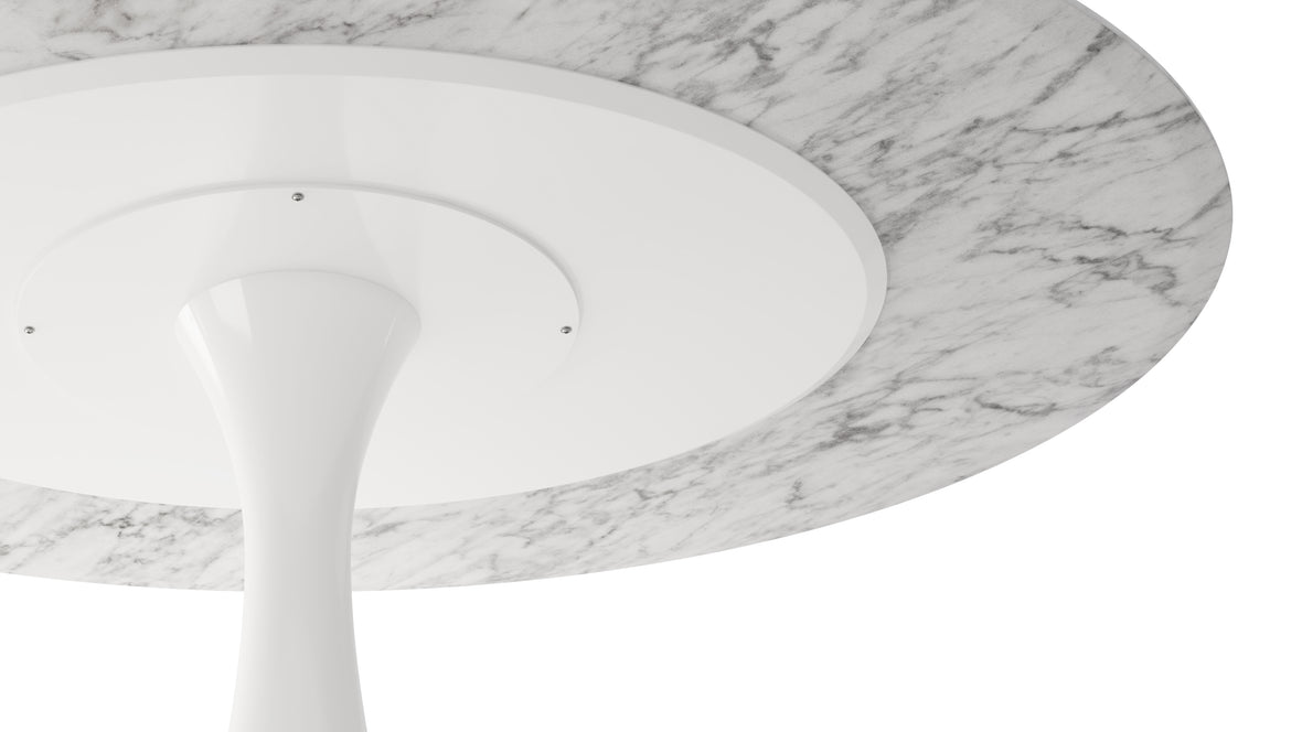 Aarhus - Aarhus Oval Dining Table, Carrara Marble, 67