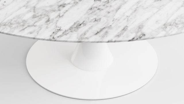 Aarhus - Aarhus Oval Dining Table, Carrara Marble, 67