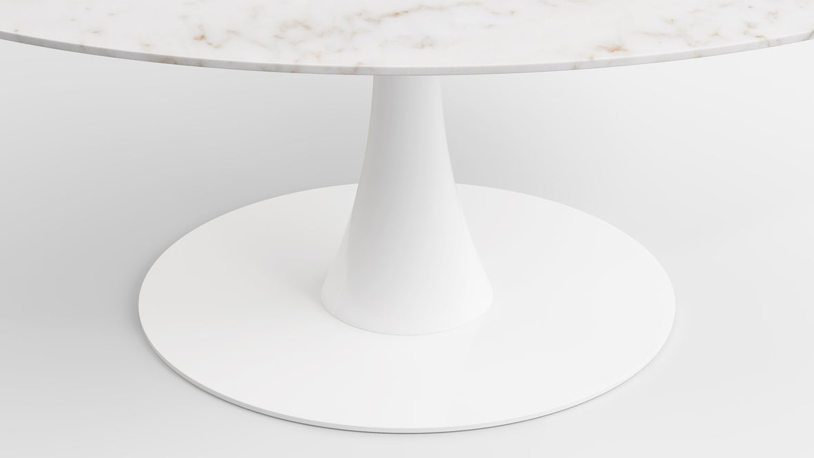 Aarhus - Aarhus Oval Dining Table, Calacatta Marble, 67