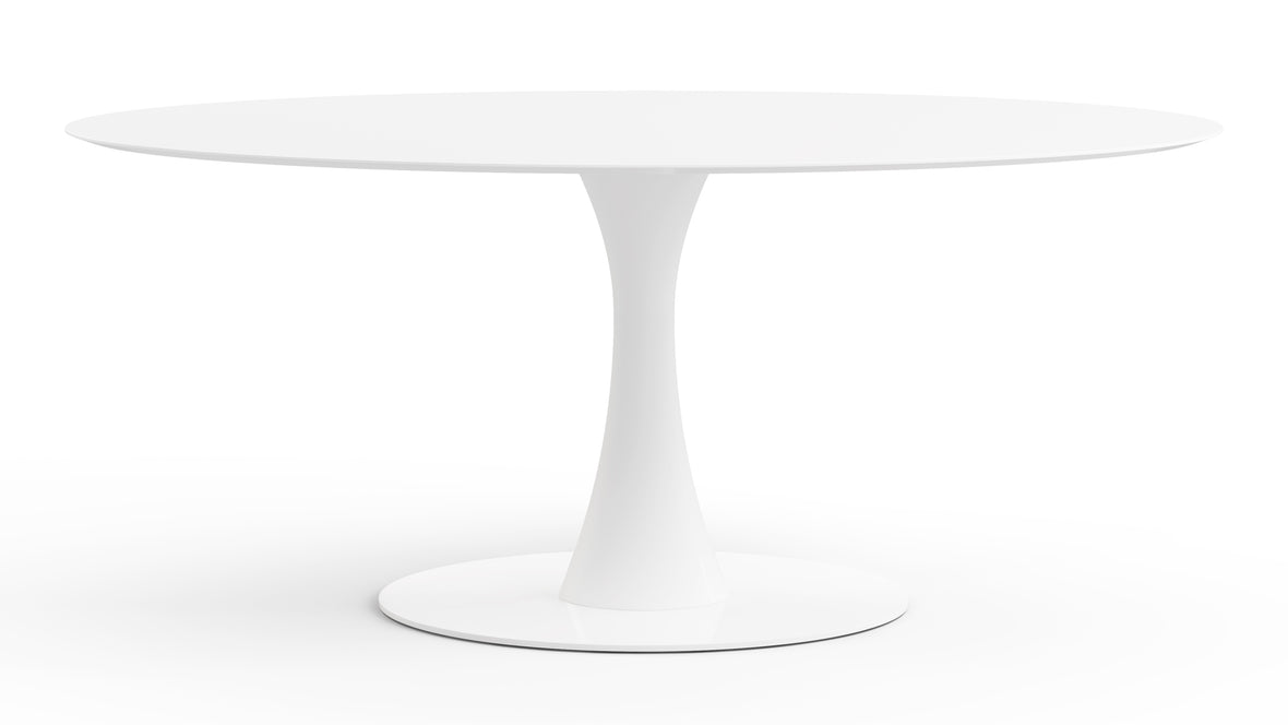 Aarhus - Aarhus Oval Dining Table, White Lacquer, 67