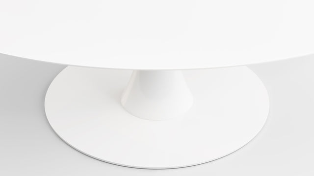 Aarhus - Aarhus Oval Dining Table, White Lacquer, 67