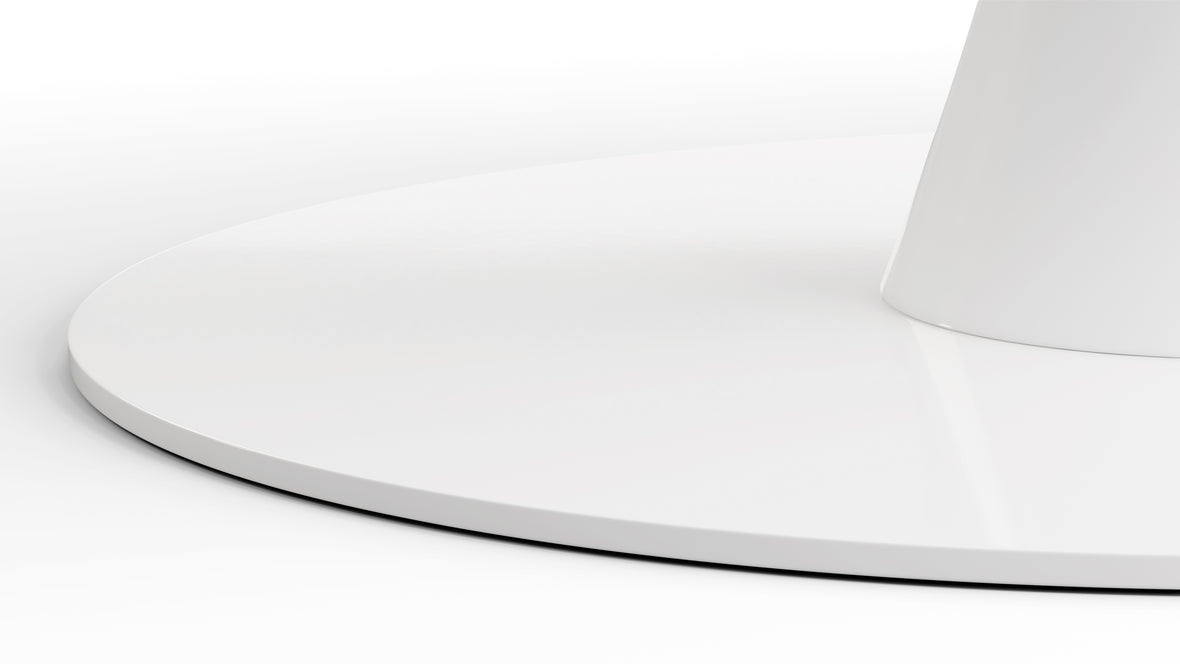 Aarhus - Aarhus Oval Dining Table, White Lacquer, 67