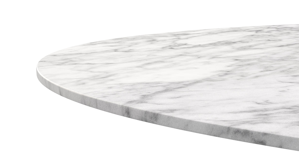 Aarhus - Aarhus Oval Dining Table, Carrara Marble, 77