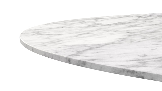 Aarhus - Aarhus Oval Dining Table, Carrara Marble, 77