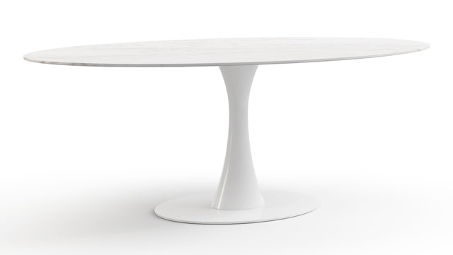 Aarhus - Aarhus Oval Dining Table, Calacatta Marble, 77