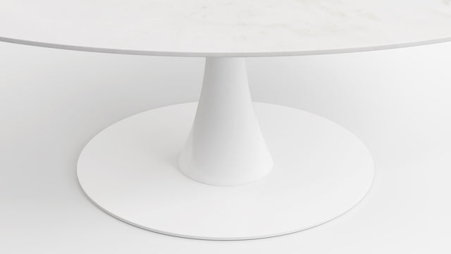 Aarhus - Aarhus Oval Dining Table, Calacatta Marble, 77