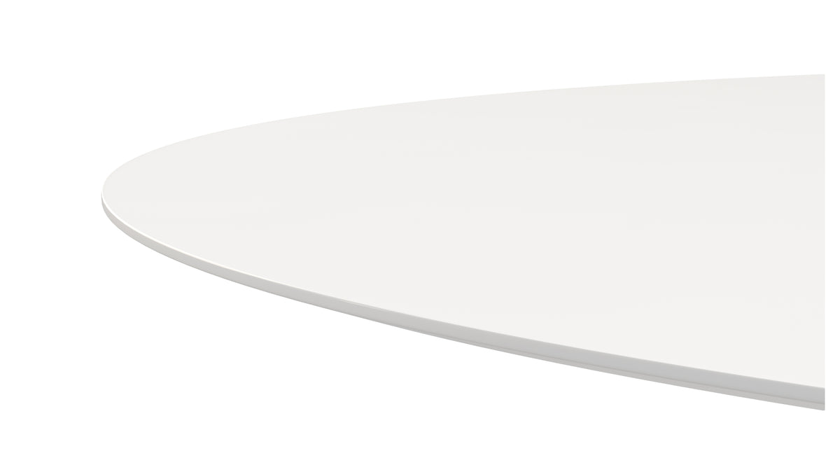 Aarhus - Aarhus Oval Dining Table, White Lacquer, 77