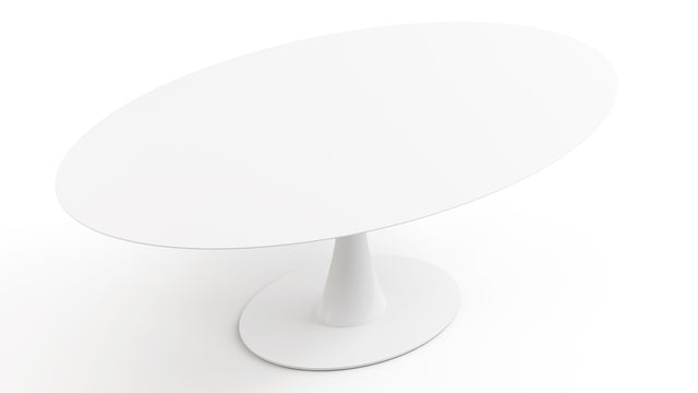 Aarhus - Aarhus Oval Dining Table, White Lacquer, 77