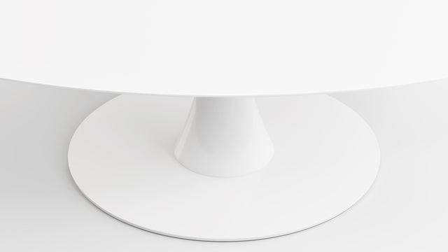 Aarhus - Aarhus Oval Dining Table, White Lacquer, 77