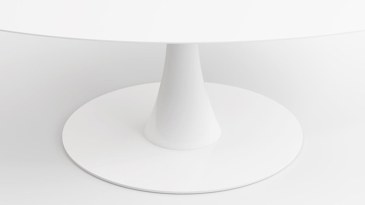 Aarhus - Aarhus Oval Dining Table, White Lacquer, 77