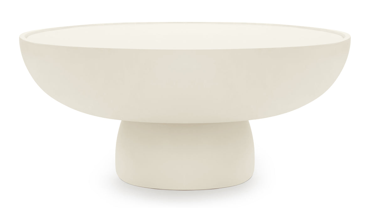 Aura - Aura Outdoor Coffee Table, Alabaster Concrete