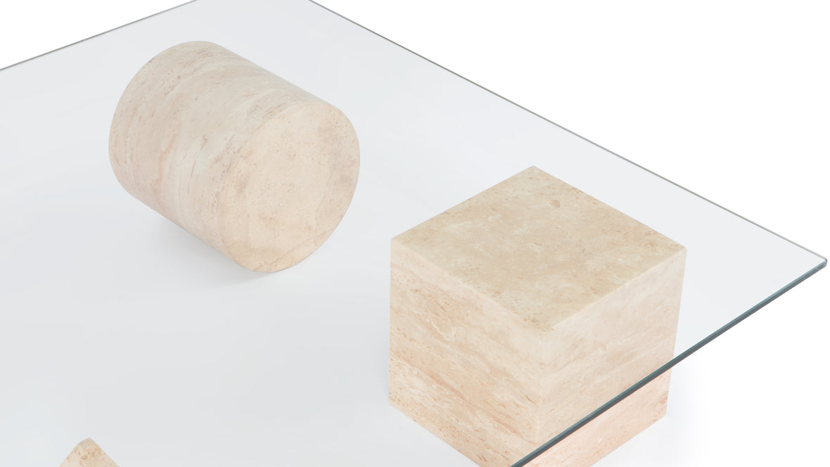 Solange - Solange Coffee Table, Travertine