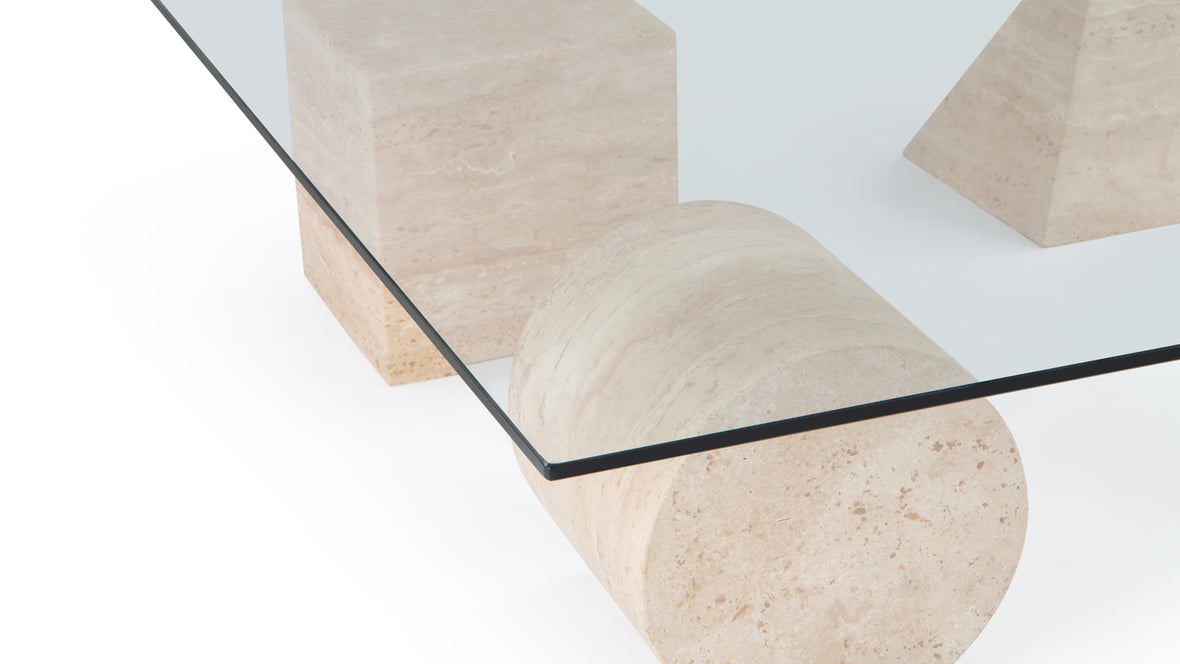 Solange - Solange Coffee Table, Travertine