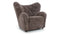 Tired Man - Tired Man Lounge Chair, Frosted Coco Luxe Sheepskin