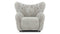 Tired Man - Tired Man Lounge Chair, Soft Gray Luxe Sheepskin