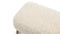 Yeti - Yeti Cabana Ottoman, White Long Hair Sherpa and Walnut