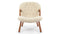 Clam - Clam Chair, White Short Hair Sherpa