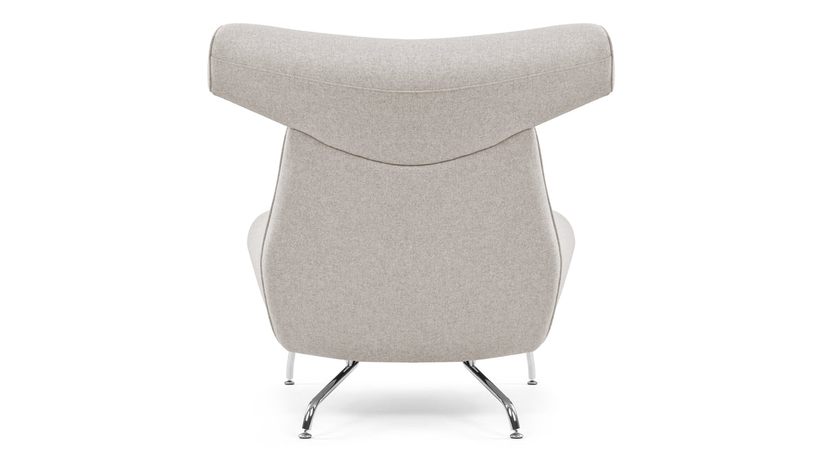 Toro - Toro Chair, Wheat Gray Cashmere Wool