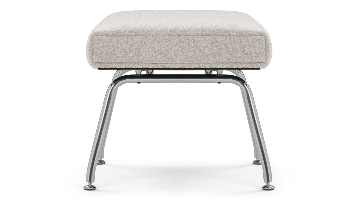 Toro - Toro Ottoman, Wheat Gray Cashmere Wool