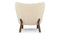 Petra - Petra Chair,  White Short Hair Sherpa