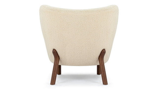 Petra - Petra Chair,  White Short Hair Sherpa