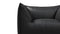 Leandro - Leandro Lounge Chair, Vintage Black Vegan Leather