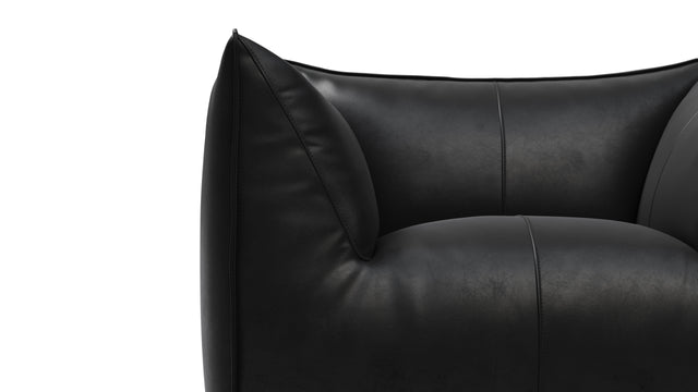 Leandro - Leandro Lounge Chair, Midnight Black Premium Leather